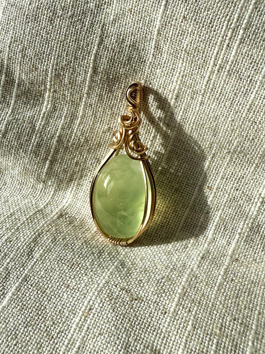 Healers Healing ~ Prehnite Pendant