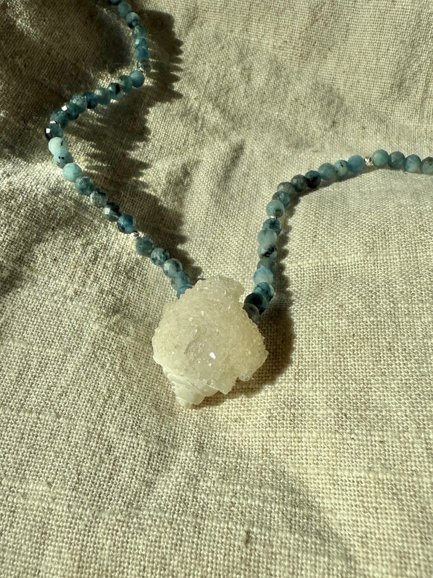 Aqua Spiral Necklace (PREORDER)