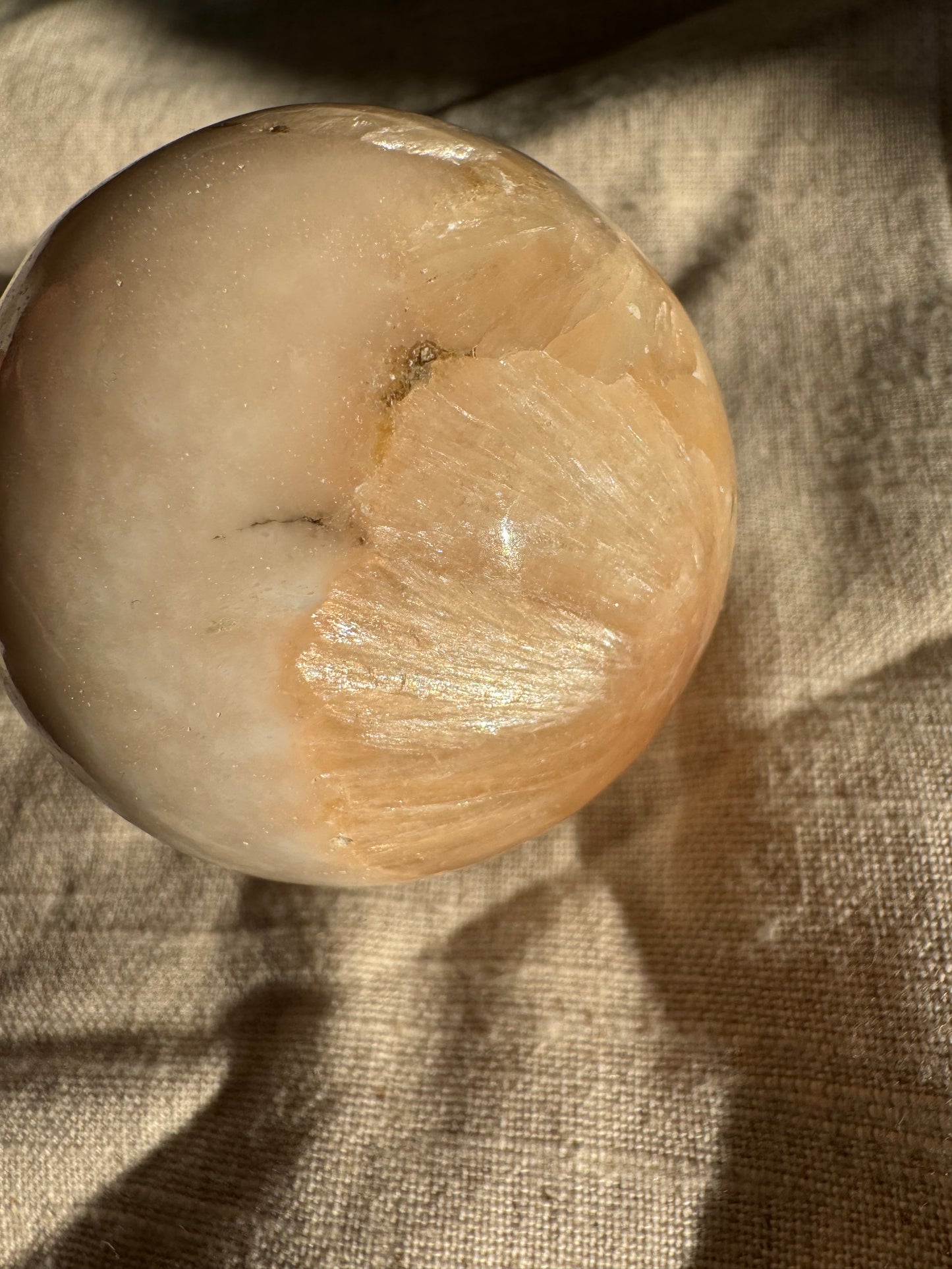 Scolecite Stilbite Sphere