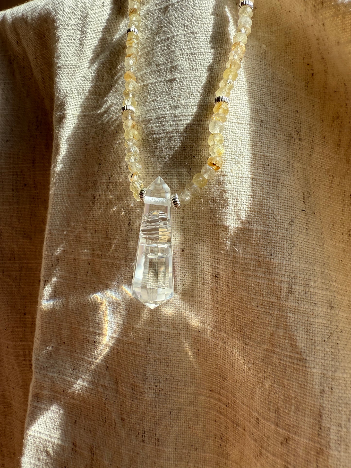 Smoky Rutile Quartz Pendant