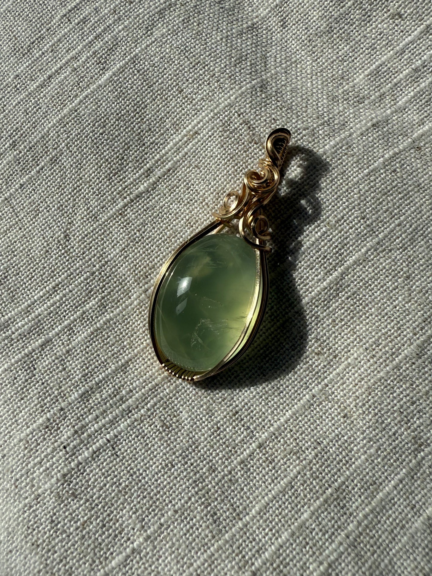 Healers Healing ~ Prehnite Pendant