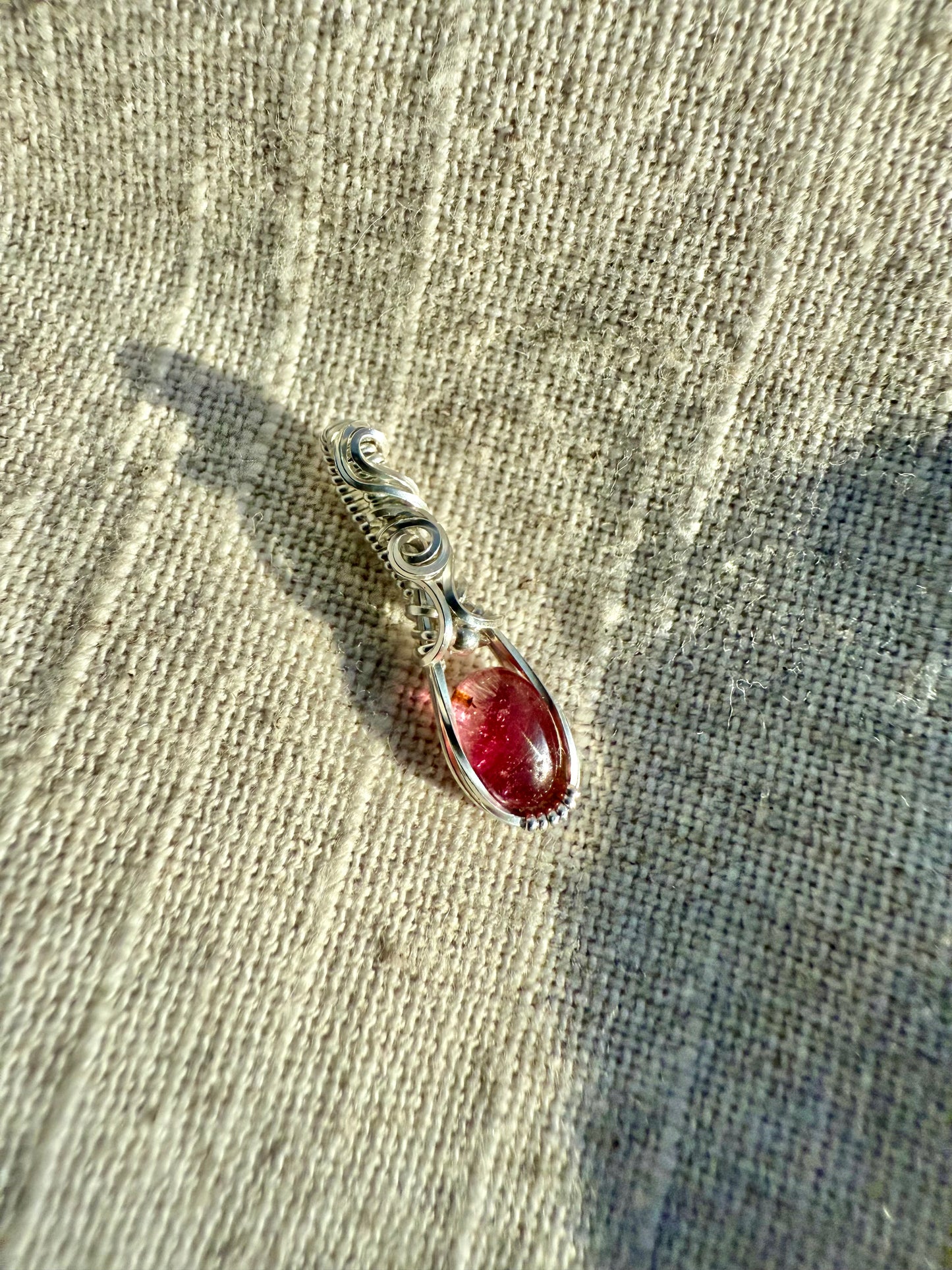 Pink Tourmaline Pendant