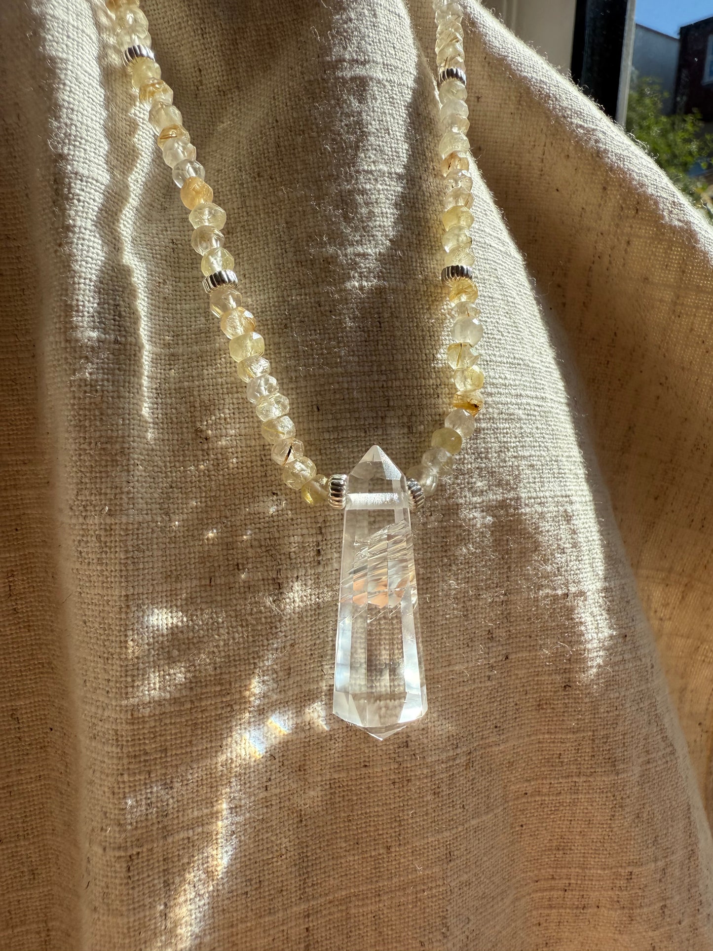 Smoky Rutile Quartz Pendant
